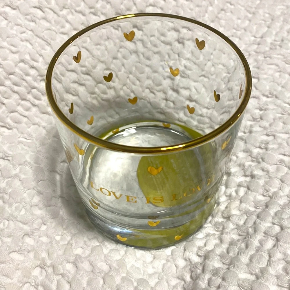 Sale🔥NWT Love is Love Hearts Bar Ware Rocks Glass